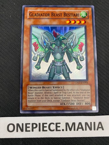 Carta bestiari - carta, yu-gi-oh!