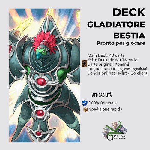 Yugioh mazzo deck gladiatore - yugioh!,