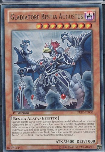 Carta prio gladiatore - yu-gi-ho,